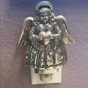 Brighton Silver Angel Night Light